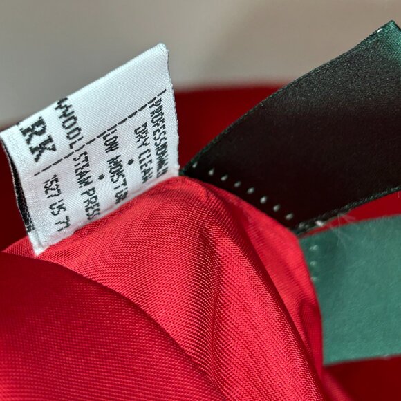 Vintage Lauren Ralph Lauren METAL CREST Logo Wool Blazer Womens 12 red jacket - Picture 5 of 13